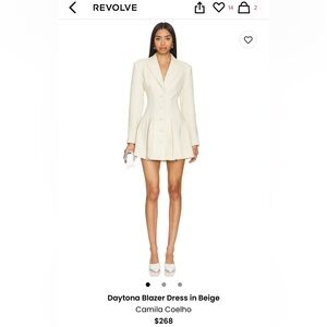 Camila Coelho Daytona Beige Blazer Dress